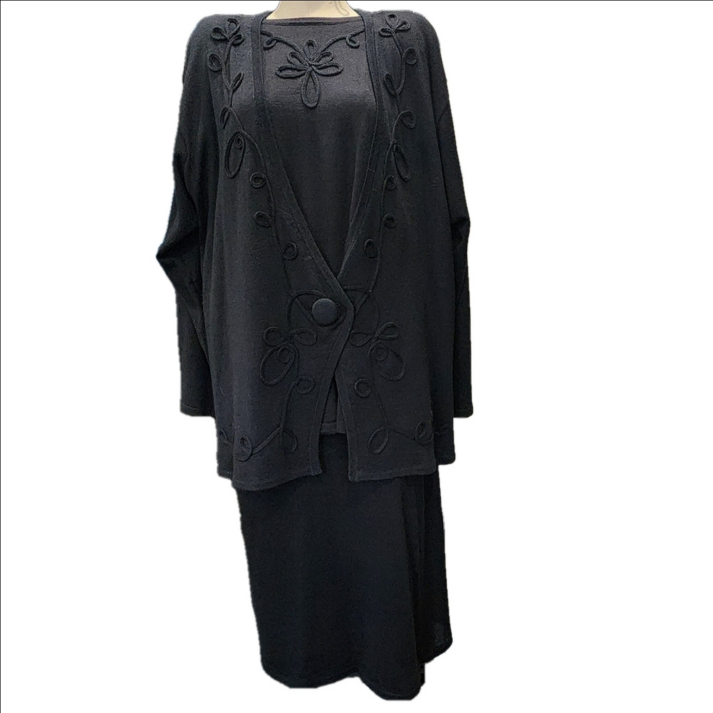 CHAUS Elegant Black THREE-Piece Set